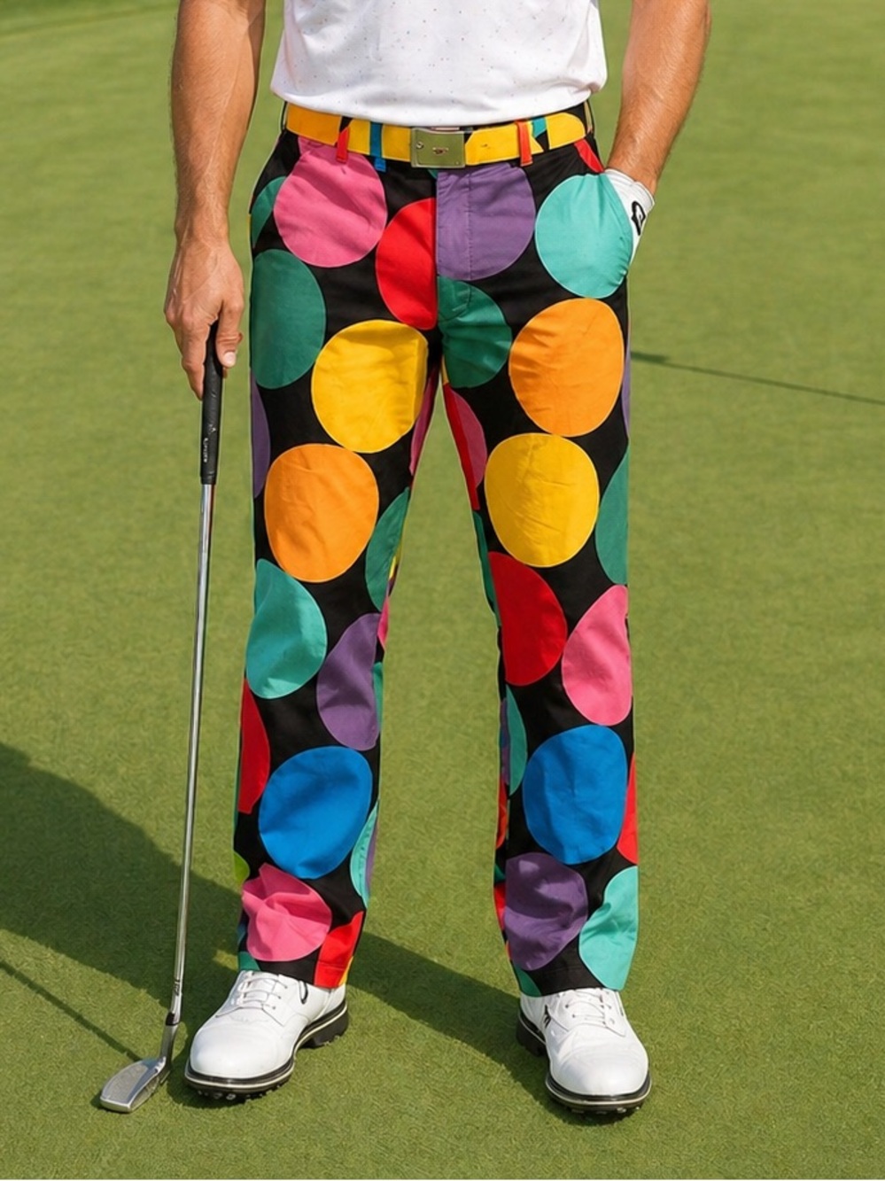 Loudmouth Golf Colourful Polka Dot Men’s Size 36 Pants Eccentric